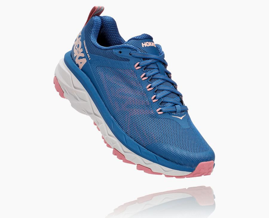 Zapatillas Trail Hoka One One Mujer - Challenger Atr 5 - Azules - QZO916037